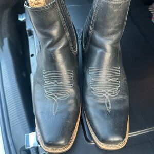 Black Leather Men's Boots